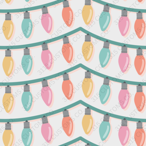 Vintage Pastel Christmas 2 -Printed Vinyl