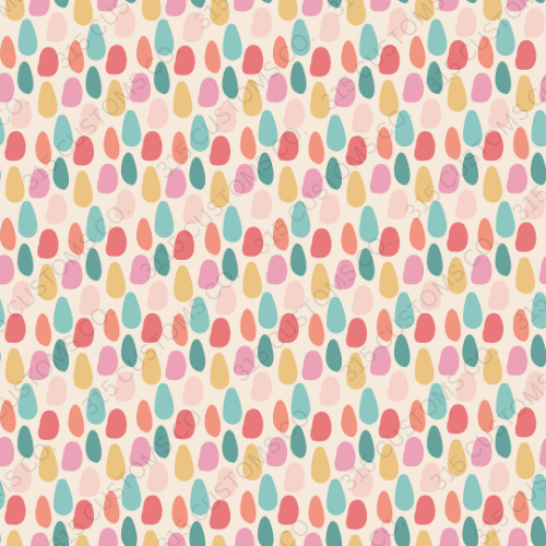 Vintage Pastel Christmas 7 - Printed Vinyl