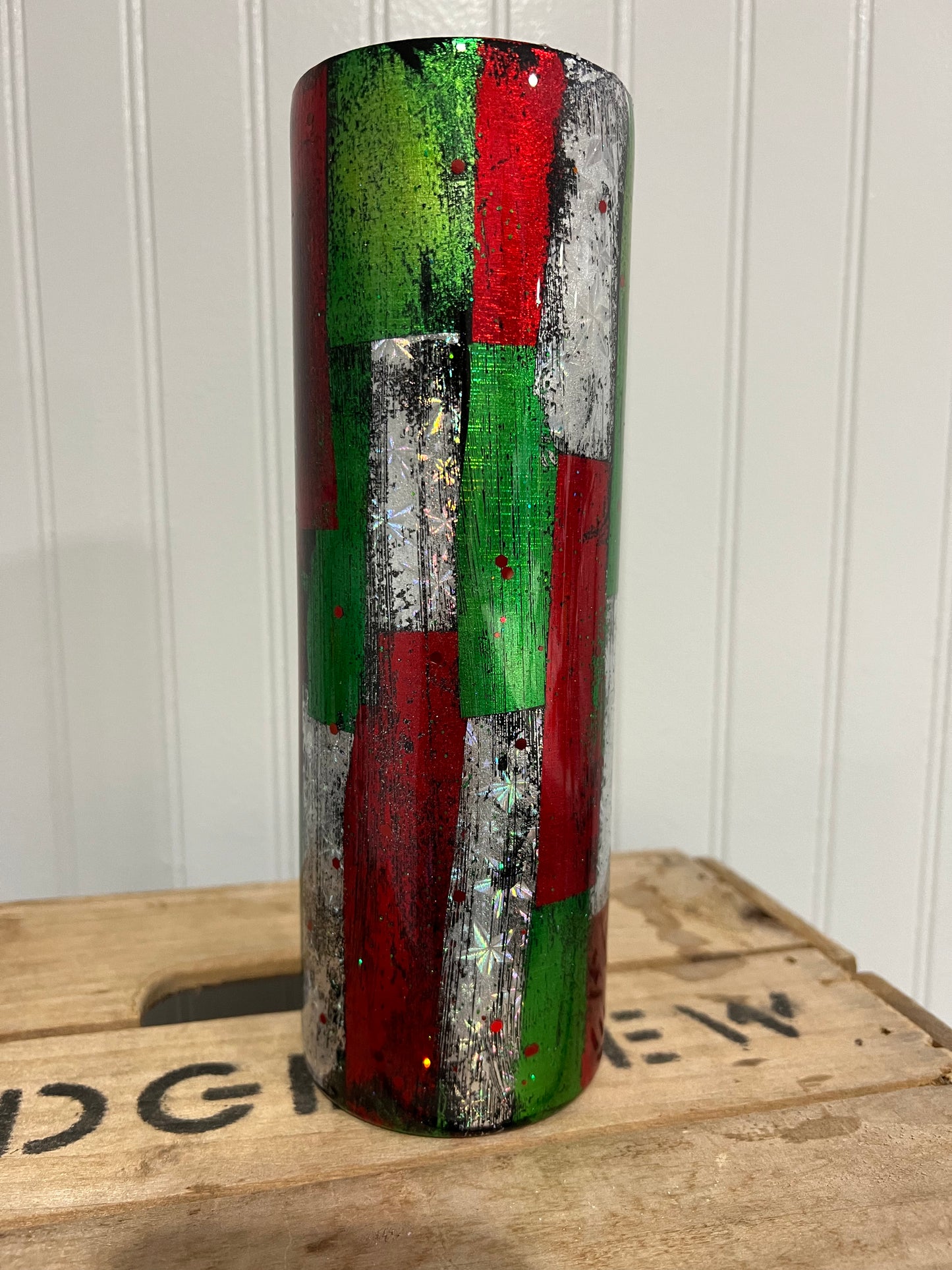30oz Skinny Xmas Patch Tumbler