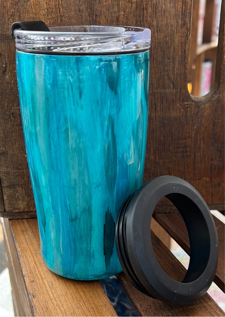Teal wood grain 4 in 1