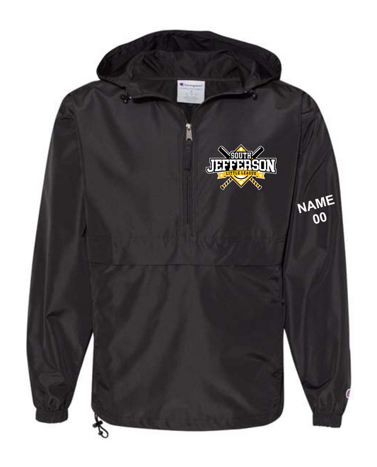 SJLL Logo Adult Champion Hooded Packable Quarter-Zip Jacket
