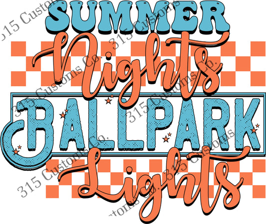 Summer nights ball park lights  Transfer