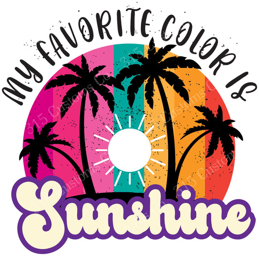 My favorite color is sunshine  Transfer