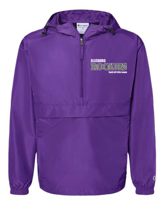 SJLL Adult Champion Hooded Packable Quarter-Zip Jacket